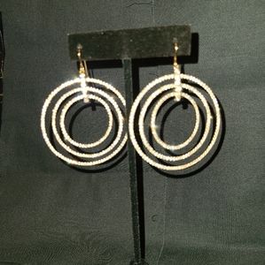 3 Ring Bling Earrings